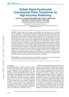 Cellular Signal Constructed Convolutional Vision Transformer for High Accuracy Positioning