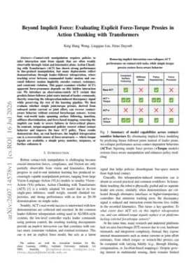 Beyond Implicit Force: Evaluating Explicit Force-Torque Proxies in Action Chunking with Transformers