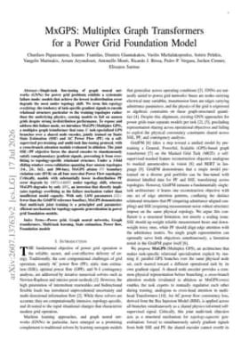 MxGPS: Multiplex Graph Transformers for a Power Grid Foundation Model
