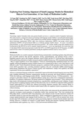 Exploring Post-Training Alignment of Small Language Models for Biomedical Data-to-Text Generation: A Case Study of Medication Leaflet